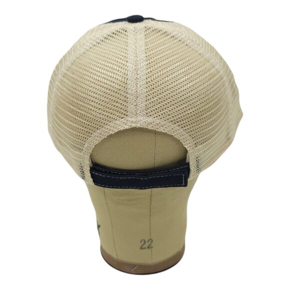 Caterpillar CAT Equipment Logo Mesh Strapback Cap Trucker Baseball Hat Blue NEW - Picture 4 of 13